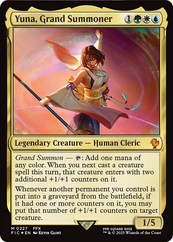 Yuna, Grand Summoner (Surge Foil) [FINAL FANTASY Commander]