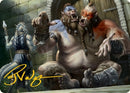 Tarjeta de arte de Ettin (firma estampada en dorado) [Serie de arte de Dungeons &amp; Dragons: Adventures in the Forgotten Realms] -1
