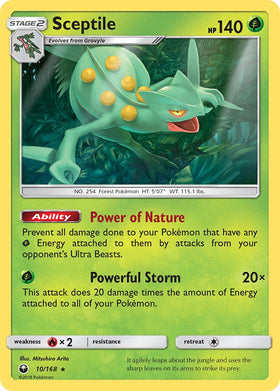 Sceptile (10/168) (Exclusivo del mazo temático) [Sol y Luna: Tormenta celestial] 