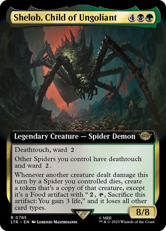 Shelob, hija de Ungoliant (ilustración ampliada) (referencia de Surge) [El Señor de los Anillos: Cuentos de la Tierra Media] 