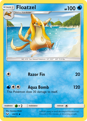 Floatzel (23/73) [Sol y Luna: Leyendas brillantes] 