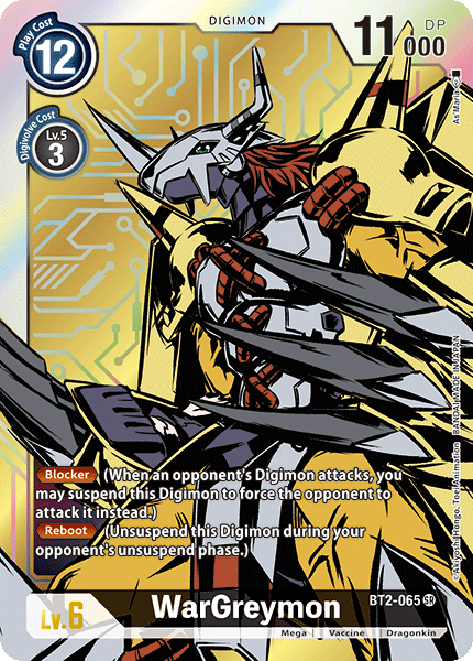 WarGreymon [BT2-065] (Arte alternativo) [Lanzamiento de la versión especial de refuerzo 1.0] 