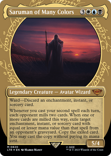 Saruman de muchos colores (Showcase) (Surge Foil) [El Señor de los Anillos: Cuentos de la Tierra Media] 