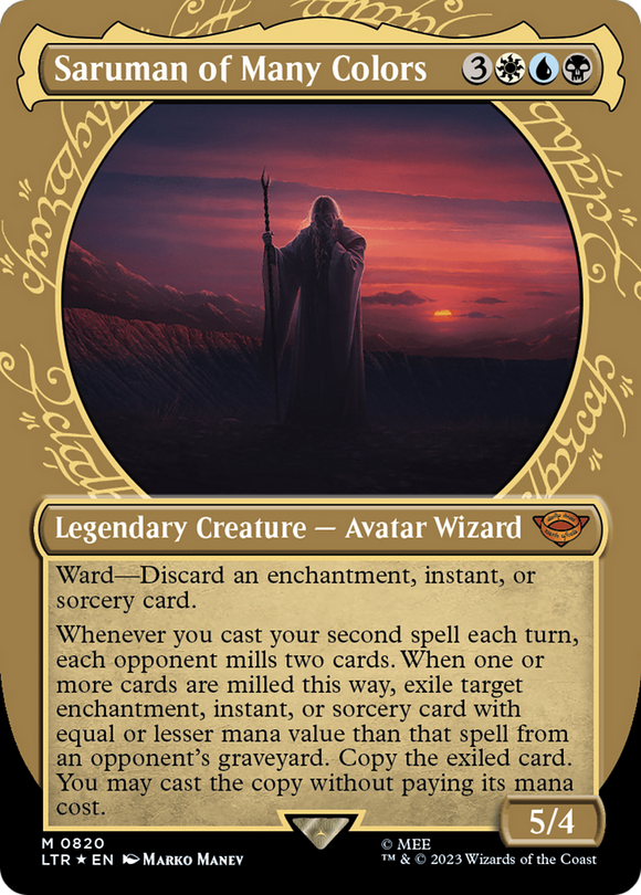 Saruman de muchos colores (Showcase) (Surge Foil) [El Señor de los Anillos: Cuentos de la Tierra Media] 