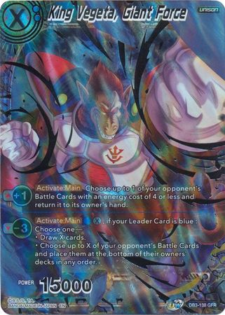 Rey Vegeta, Fuerza Gigante (DB3-138) [Fuerza Gigante] 