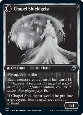 Chaplain of Alms // Chapel Shieldgeist [Innistrad: Double Feature] - 0