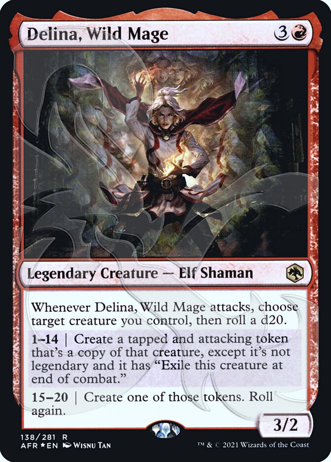Delina, Wild Mage (Ampersand Promo) [Dungeons & Dragons: Adventures in | Red Fox Gaming Delina, Wild Mage (Ampersand Promo) [Dungeons & Dragons: Adventures in | Red Fox Gaming