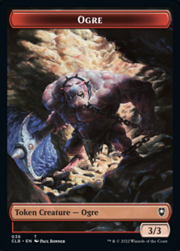 Boar // Ogre Double-Sided Token [Commander Legends: Battle for Baldur's Gate Tokens] - 0