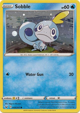Sobble (054/202) (Holo cosmos) [Espada y escudo: conjunto básico] 