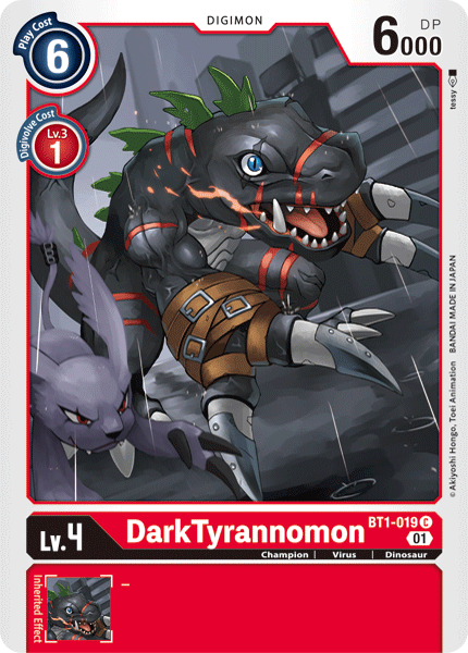 DarkTyrannomon [BT1-019] (Arte alternativo) [Mazo inicial: Gallantmon] 