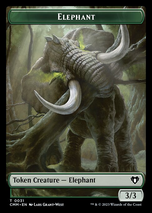 Eldrazi // Ficha de elefante de doble cara [Fichas de comandante maestro] 