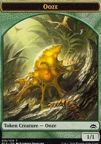 Ficha de doble cara Ooze (016) // Ooze (017) [Fichas de antología de Planechase] 