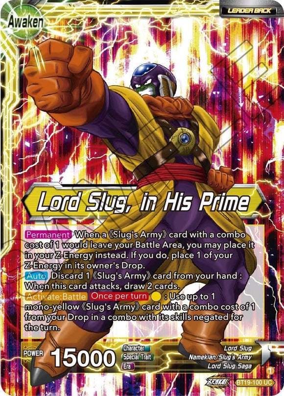 Lord Slug // Lord Slug, en su mejor momento (BT19-100) [Ambición del luchador]