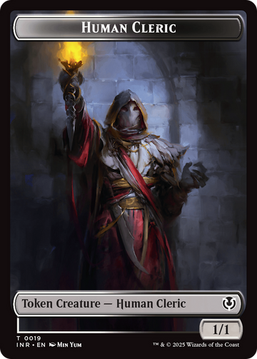 Demon // Human Cleric Double-Sided Token [Innistrad Remastered Tokens] - 0
