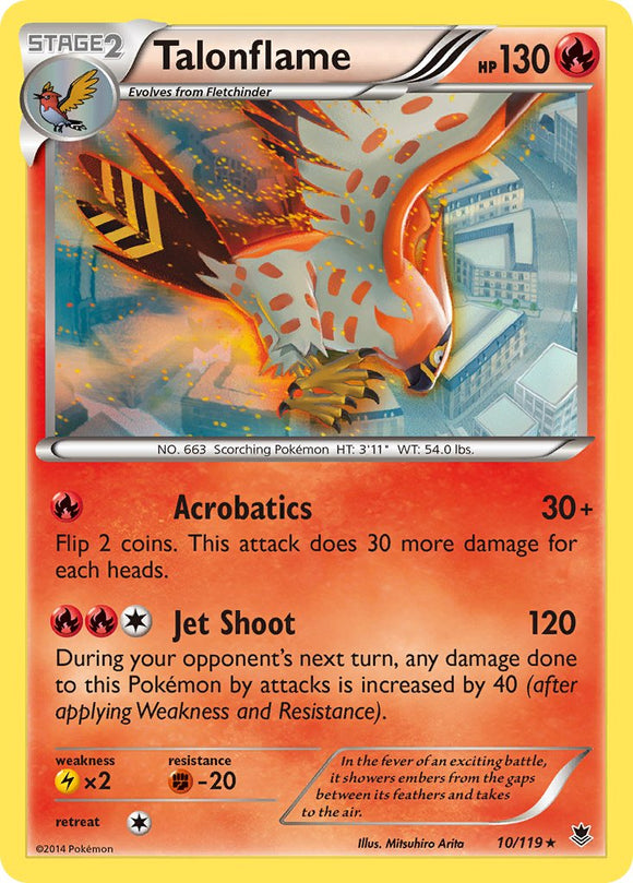 Talonflame (10/119) (Exclusivo del mazo temático) [XY: Phantom Forces] 
