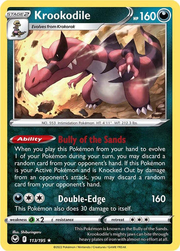 Krookodile (113/195) [Espada y escudo: Tempestad de plata] 