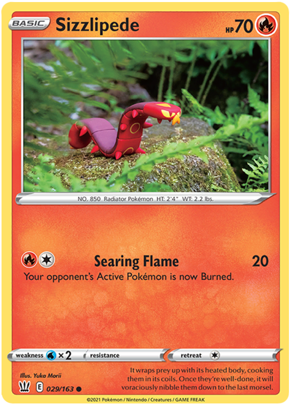 Sizzlipede (029/163) [Espada y escudo: estilos de batalla] 