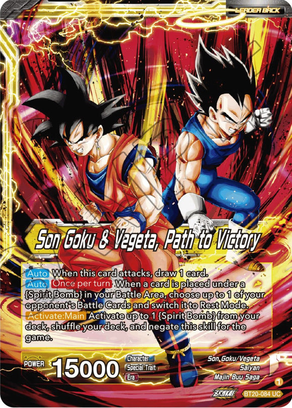 SS Vegito // Son Goku y Vegeta, camino a la victoria (BT20-084) [Poder absorbido] 