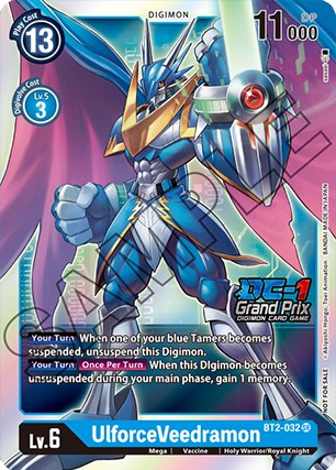UlforceVeedramon [BT2-032] (DC-1 Grand Prix) [Lanzamiento de promociones especiales] 