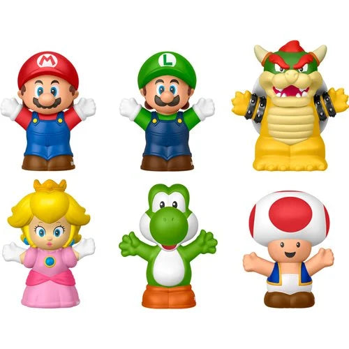 Fisher-Price Little People My Mario Figure 6-Pack Toy Set for Toddlers & Kids