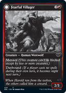 Fearful Villager // Fearsome Werewolf [Innistrad: Double Feature]-1