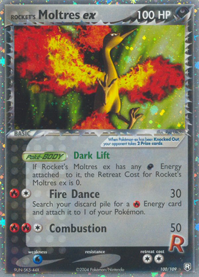 Moltres ex de Rocket (100/109) [EX: El regreso del Equipo Rocket] 