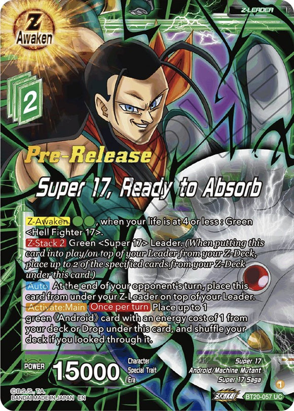 Super 17, Ready to Absorb (BT20-057) [Promociones de prelanzamiento de Power Absorbed] 