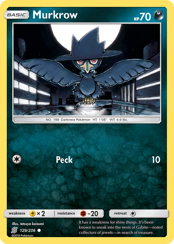Murkrow (129/236) [Sol y Luna: Mentes unificadas] 