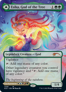 Esika, Diosa del Árbol // El Puente Prismático (Display Commander) (Borderless) [Guarida Secreta: De Linda a Bruta] -1