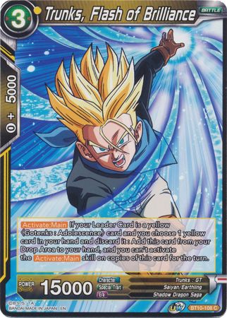 Trunks, destello de brillantez (BT10-108) [El ascenso del guerrero al unísono] 