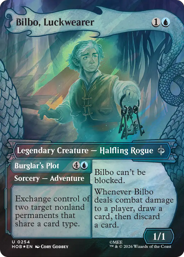 Bilbo, Luckwearer (Showcase) (Surge Foil) [The Hobbit]