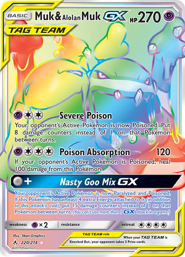 Muk y Muk de Alola GX (220/214) [Sol y Luna: Lazos inquebrantables] 