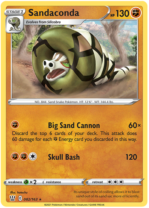 Sandaconda (082/163) [Espada y escudo: estilos de batalla] 