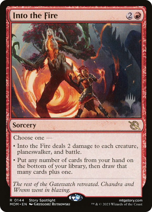 Into the Fire (paquete promocional) [Promociones de March of the Machine] 