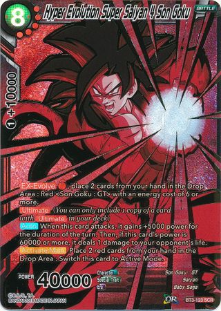 Hiperevolución Super Saiyan 4 Son Goku (BT3-123) [Mundos cruzados] 