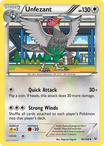 Unfezant (80/108) [XY: Cielos rugientes] 