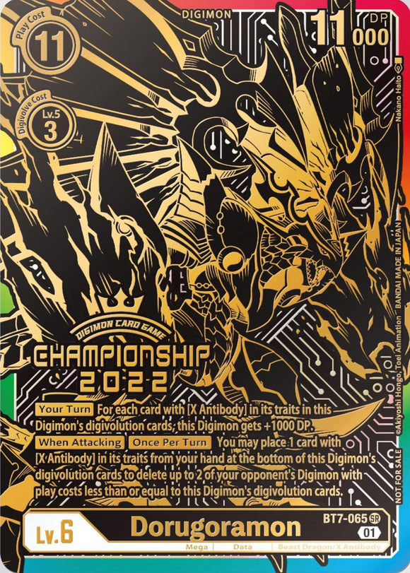 Dorugoramon [BT7-065] (1.er puesto en la final del campeonato 2022) [Promociones de Next Adventure] 