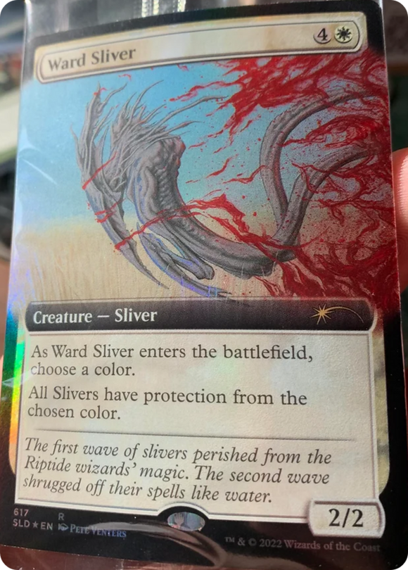 Ward Sliver (ilustración extendida) [Promociones de lanzamiento de Secret Lair] 