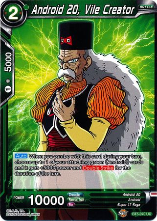 Androide 20, Vil Creador (BT5-070) [Renacimiento milagroso] 