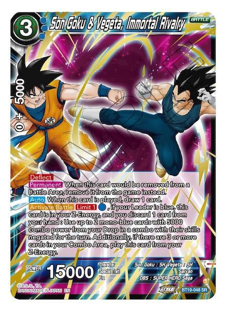 Son Goku y Vegeta, rivalidad inmortal (BT19-048) [Ambición del luchador] 