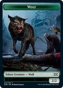 Wolf // Golem Double-Sided Token [Double Masters Tokens]-1