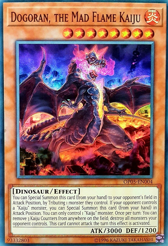 Dogoran, el Kaiju de la Llama Loca [OP05-EN004] Súper Raro 