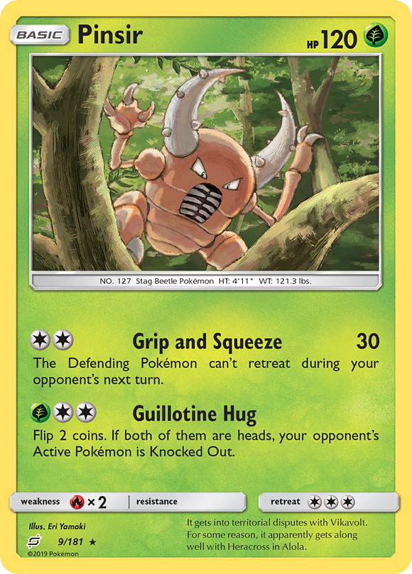 Pinsir (9/181) [Sol y Luna: Forman equipo] 