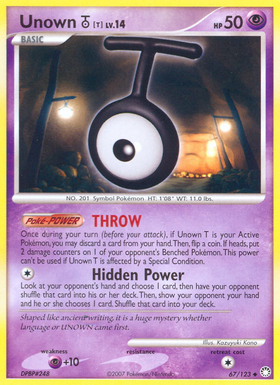 Unown T (67/123) [Diamante y Perla: Tesoros Misteriosos] 