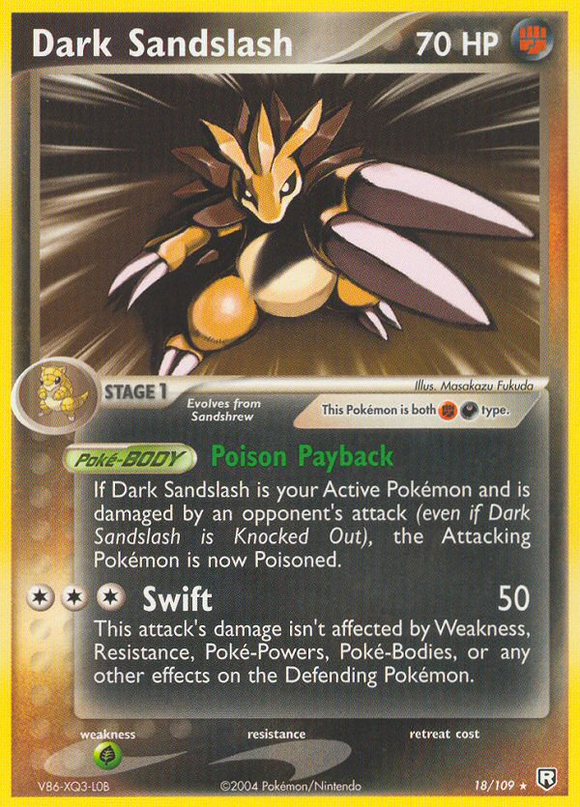 Dark Sandslash (18/109) [EX: El regreso del Equipo Rocket] 