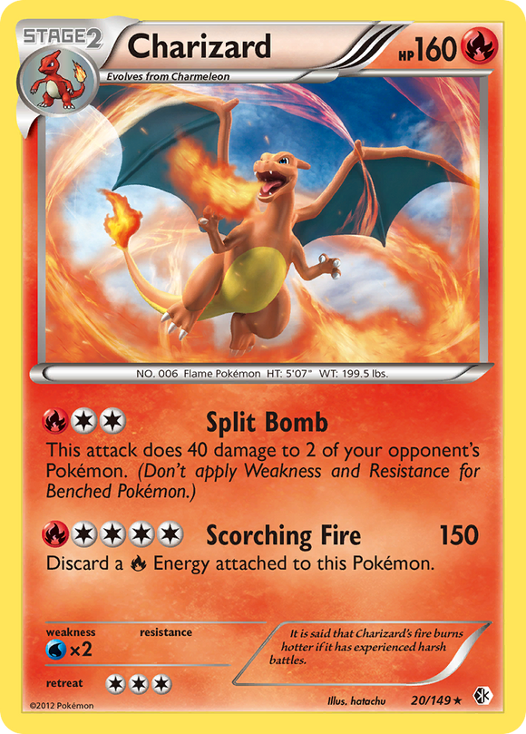Charizard (20/149) [Blanco y negro: fronteras cruzadas] 