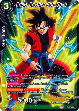 Crisis Crusher Son Goku (Arte alternativo) (P-074) [Set especial de aniversario] 