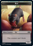 Rat // Food (0012) Double-Sided Token [Wilds of Eldraine Tokens]-1