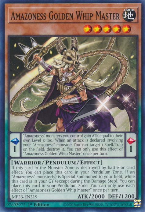 Maestra del látigo dorado de Amazoness [MP23-EN219] Común 
