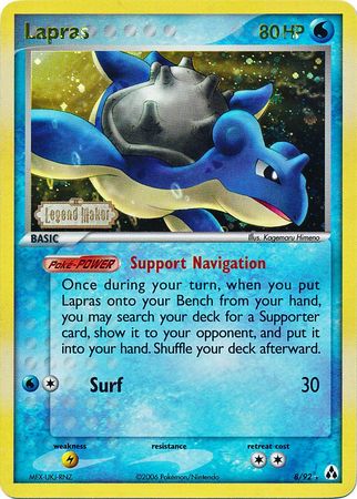 Lapras (8/92) (Estampado) [EX: Creador de leyendas] 